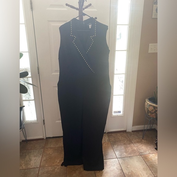 NWOT MIDNIGHT VELVET DRESS JUMPSUIT SIZE16W - Picture 1 of 9